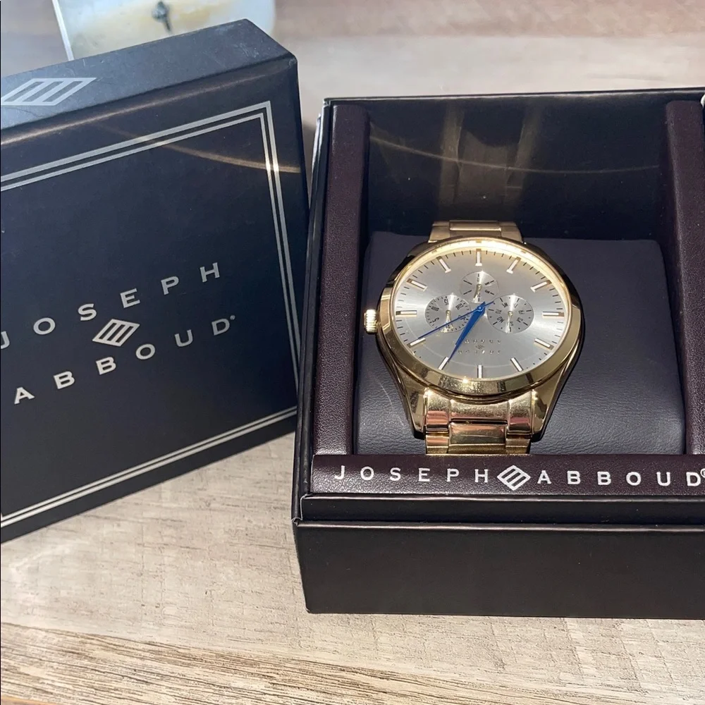 Joseph Abboud Gold and Silver Men's Watch - Picture 1 of 5